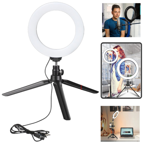 16 cm LED Ring Light with Stand