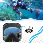 180° Panoramic View Snorkel Mask