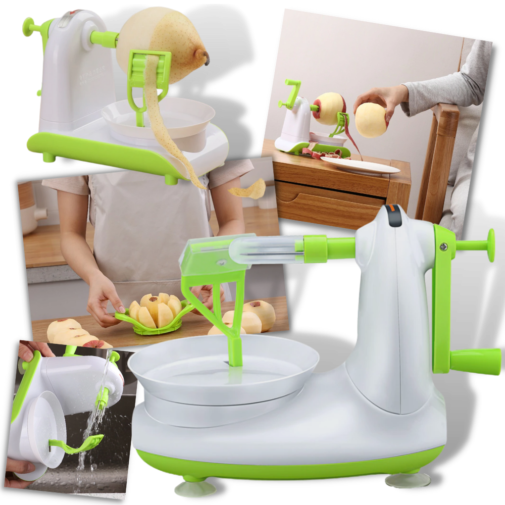 Hand-Cranked Fruit Peeler