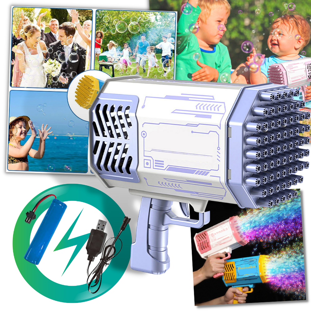 69-Hole Bazooka Bubble Blower