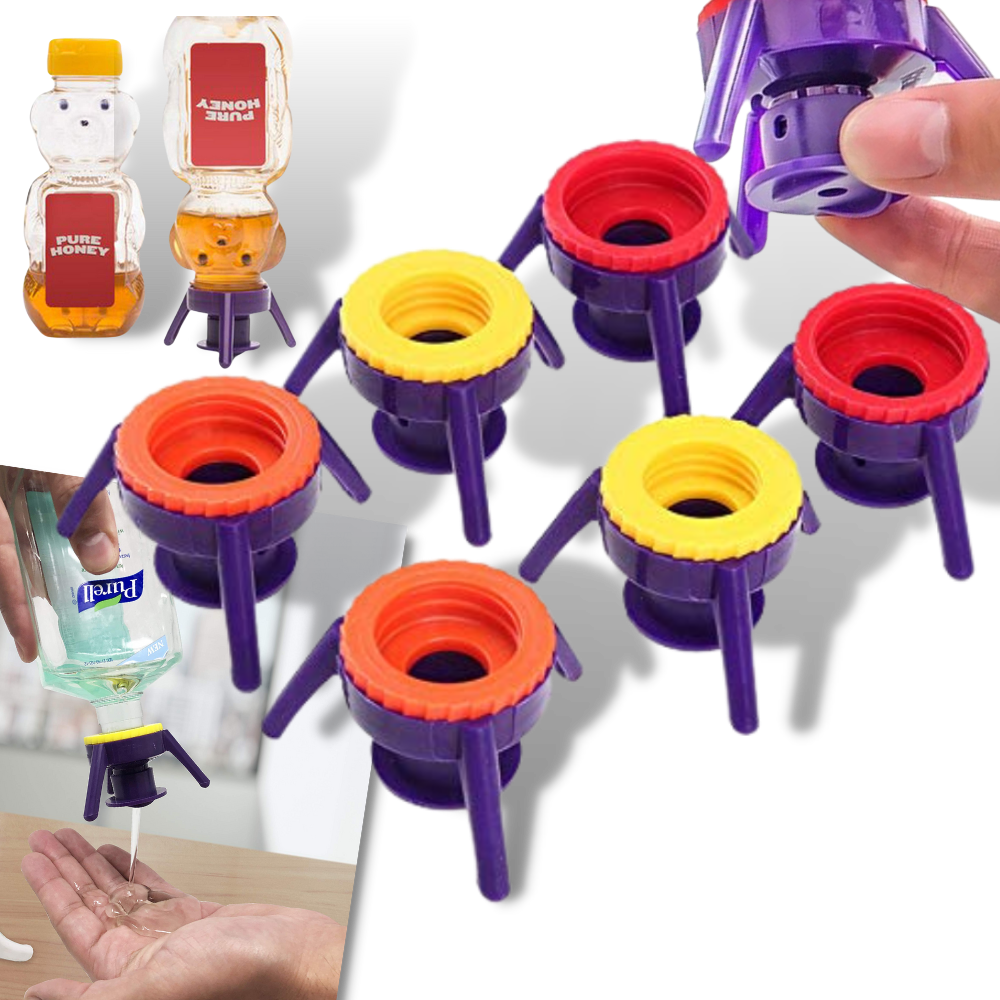 Pack of 6 Versatile Bottle Stand Caps