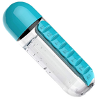 Plastic Water Bottle with Pill Box