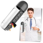 Plastic Water Bottle with Pill Box