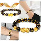 Black & Gold Obsidian Bracelet