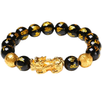 Black & Gold Obsidian Bracelet