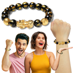 Black & Gold Obsidian Bracelet