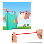 4m Stretch Camping Clothesline with Pegs