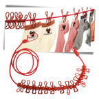 4m Stretch Camping Clothesline with Pegs