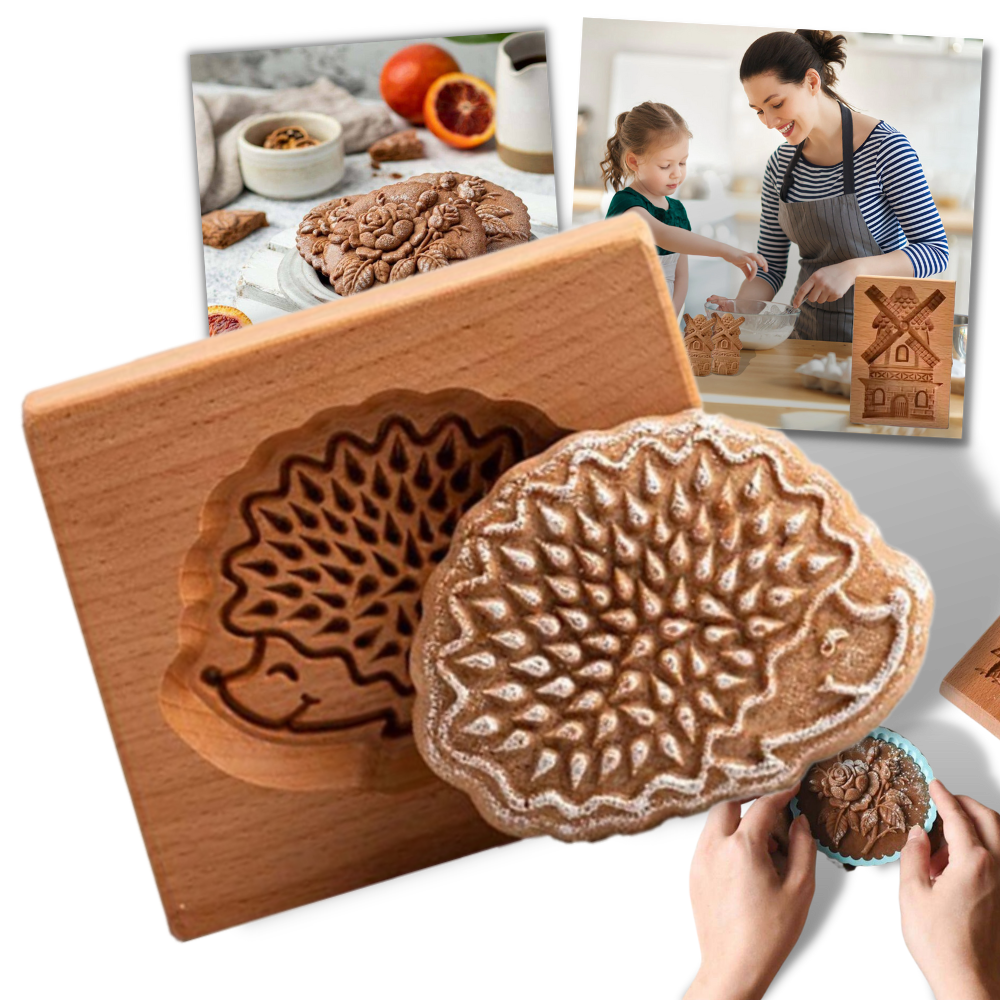 Wooden Cookie Cutter Mould