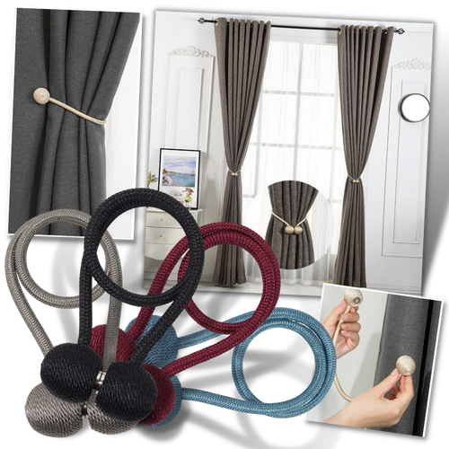 2-Pack Magnetic Curtain Buckles