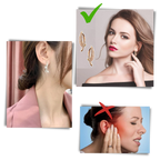 Silver/Gold Cross-Curved Earrings