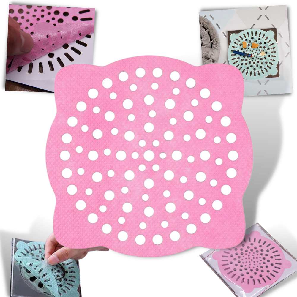 10-Pack Adhesive Disposable Drain Filters