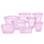 8-Pack Reusable Food Silicone Bags