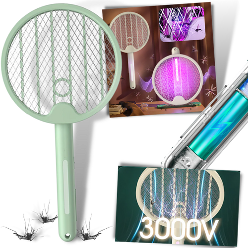 2-In-1 Foldable Mosquito Racket
