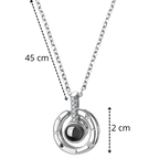 I Love You Necklace in 100 Languages