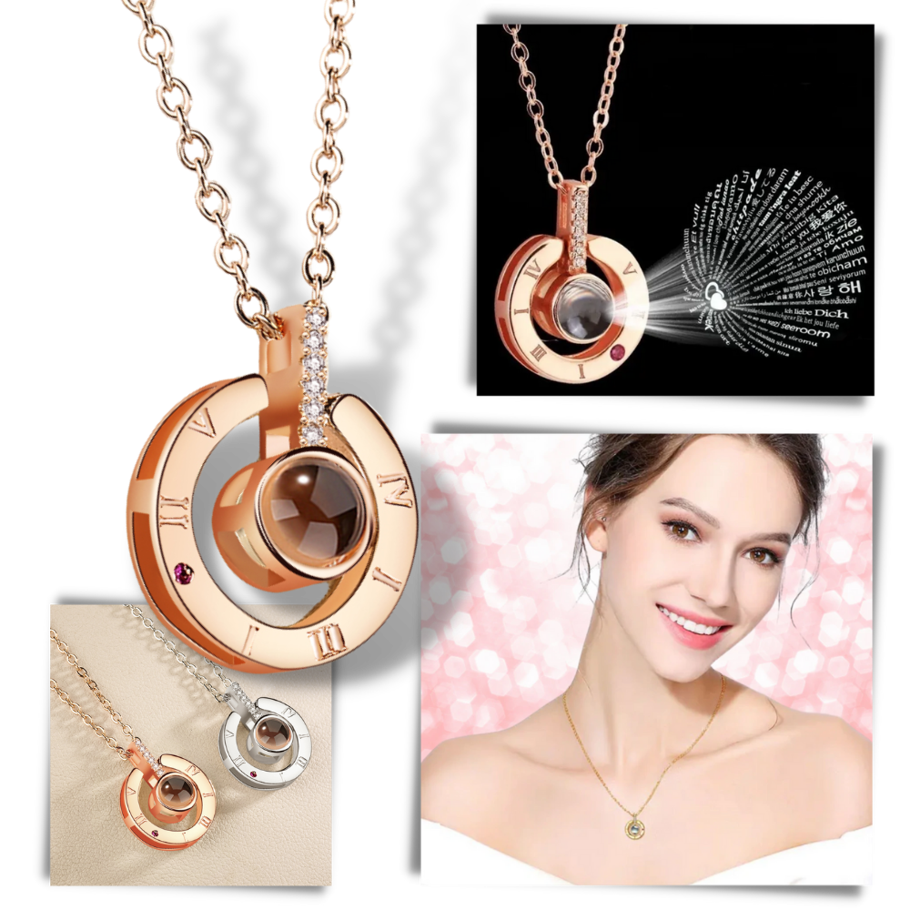 I Love You Necklace in 100 Languages