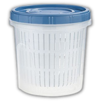 Stackable Food Container with Drainer