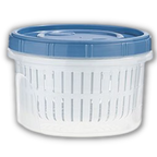 Stackable Food Container with Drainer