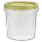 Stackable Food Container with Drainer