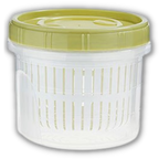 Stackable Food Container with Drainer