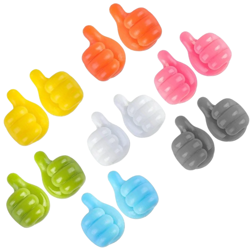 20-Pack Thumbs Up Wall Hooks
