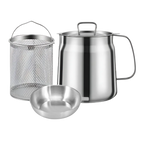 2-in-1 Stainless Steel Deep Frying Pot