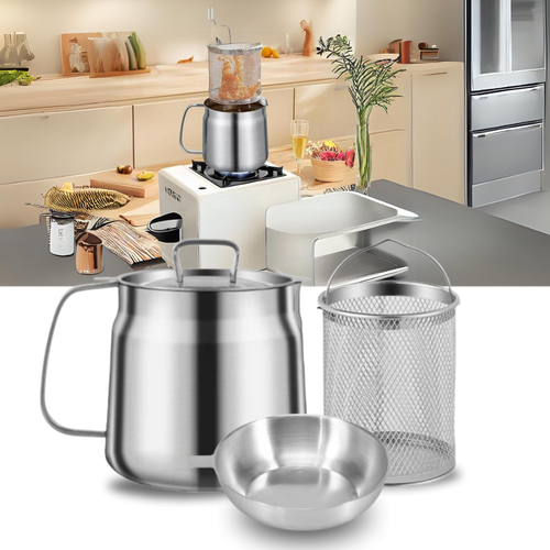 2-in-1 Stainless Steel Deep Frying Pot