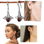 Bee shaped earrings