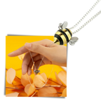 Bee-shaped necklace