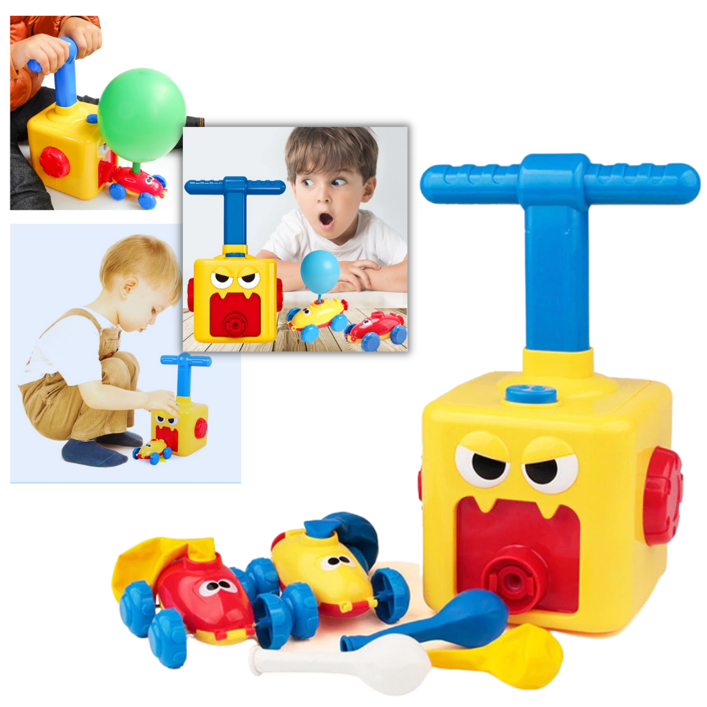 Balloon car toy launcher