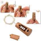 Bottle string LED light with cork (pack of 3)