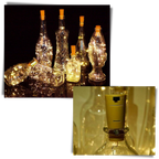 Bottle string LED light with cork (pack of 3)