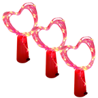Bottle string LED light with cork (pack of 3)