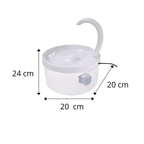 Auto water fountain for cat with LED light