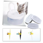 Auto water fountain for cat with LED light