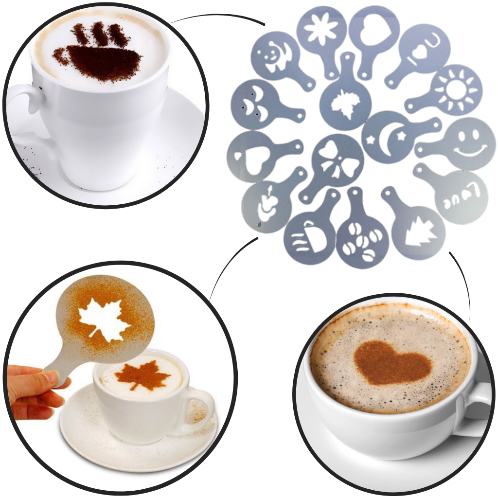 Coffee Stencils (16 Pcs)
