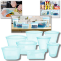 8-Pack Reusable Food Silicone Bags
