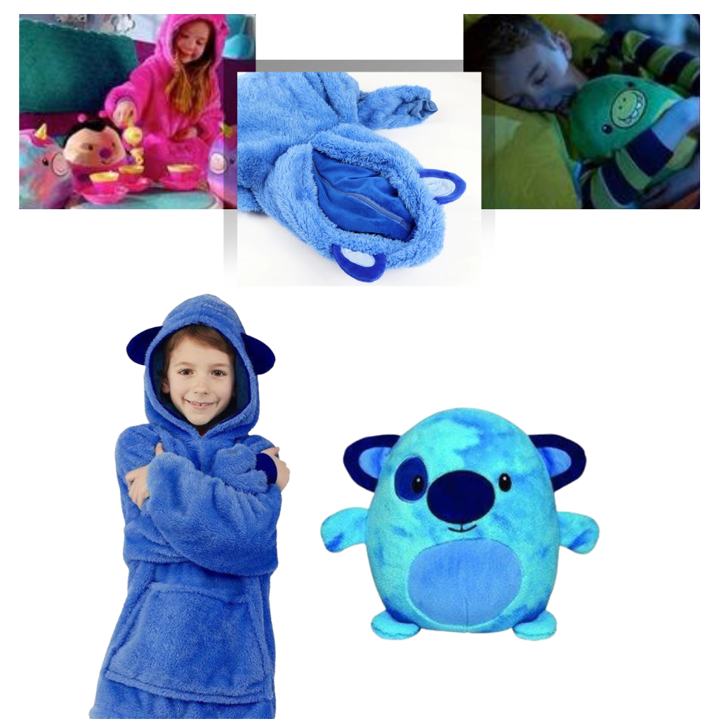 2 in 1 Foldable hoodie plush