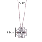 Four-Leaf Heart-Shaped Necklace