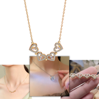 Four-Leaf Heart-Shaped Necklace