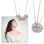 Four-Leaf Heart-Shaped Necklace