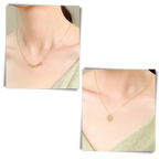 Four-Leaf Heart-Shaped Necklace