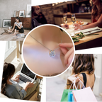 Four-Leaf Heart-Shaped Necklace