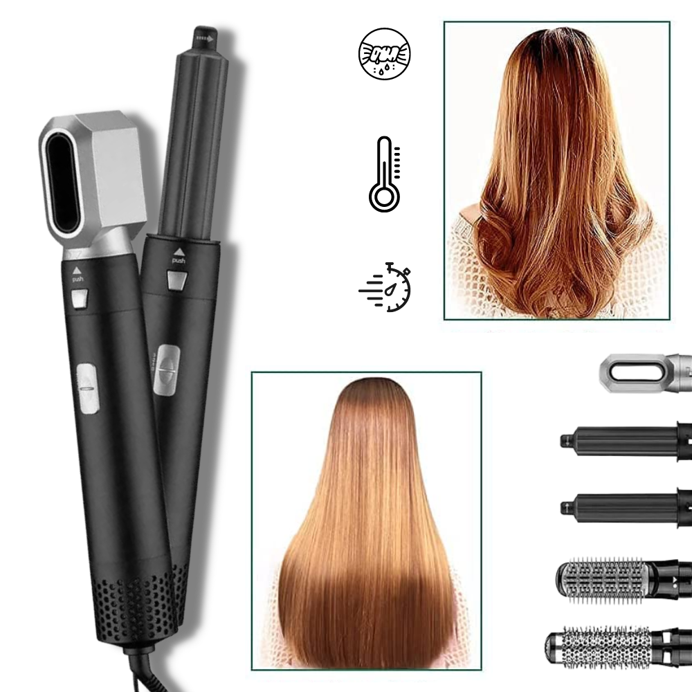 Hair Straightener 5-in-1 Set