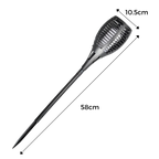 LED Solar Torch Light with flickering flame