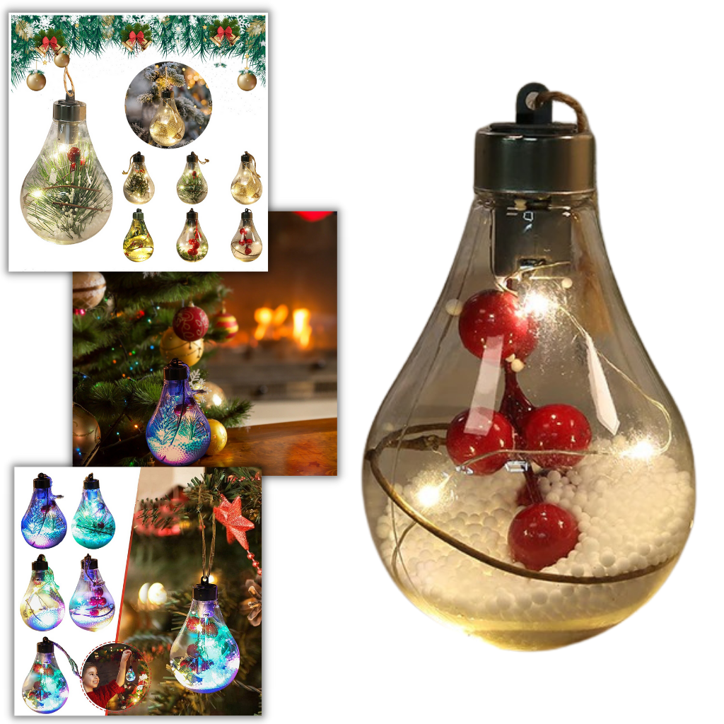 LED Transparent Christmas Ball Lightbulb