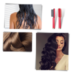 Electric Ceramic Brush Hair Straightener