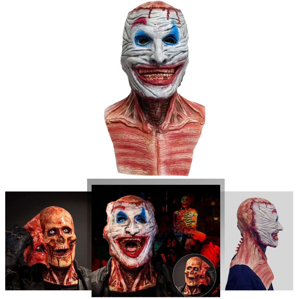Realistic Halloween Horror Double Mask