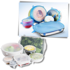 Pack of 6 Silicone Stretch Lids