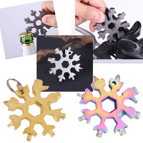 18-in-1 Stainless Steel Snowflake Multi-Tool